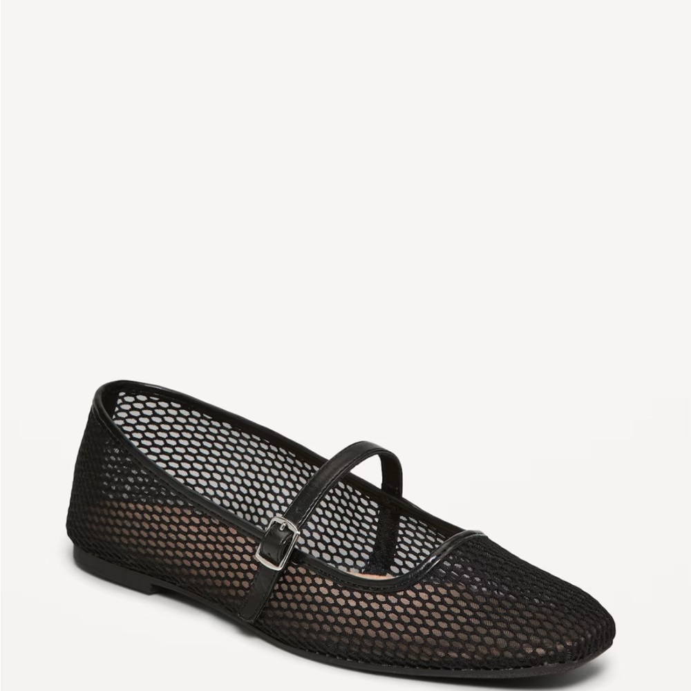 Black Mesh Mary Jane’s